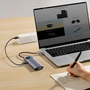 هاب 6 پورت باسئوس مدل WKWG030013 USB-C
